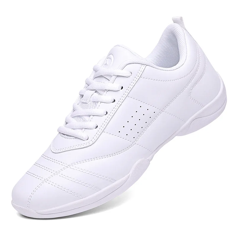 Aerobics Training Sports Shoes Woman Men Children Leather Upper Non-Slip Soft Bottom Modern Dancing Fitness Cheerleading Shoes