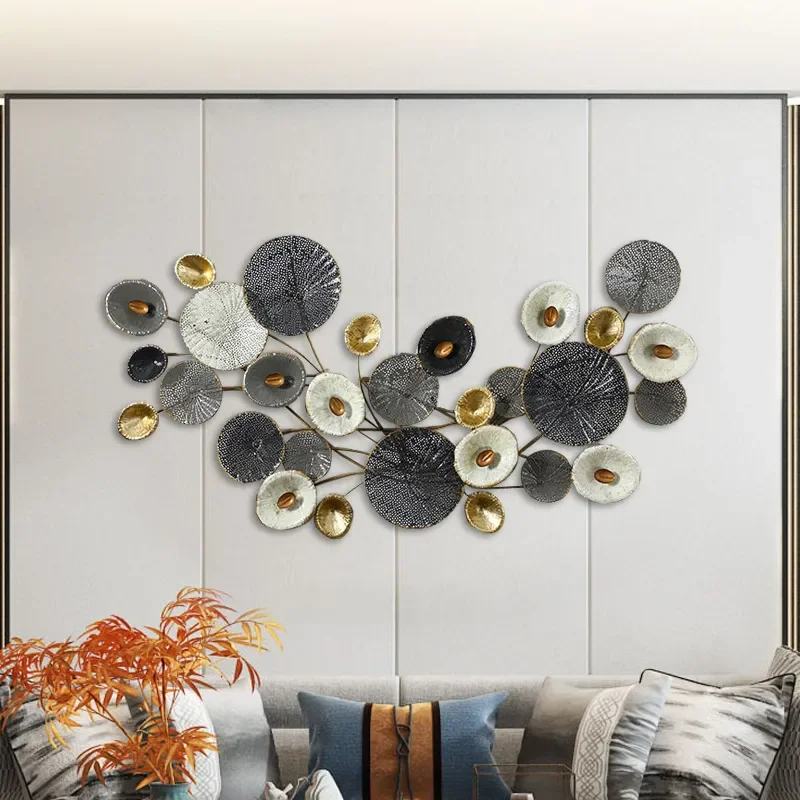 Nova Arte de Parede Oca em Ferro Forjado, Estilo Moderno Minimalista Chinês, para Decoração de Casa, Joias, Sofá e Fundo de Clube
