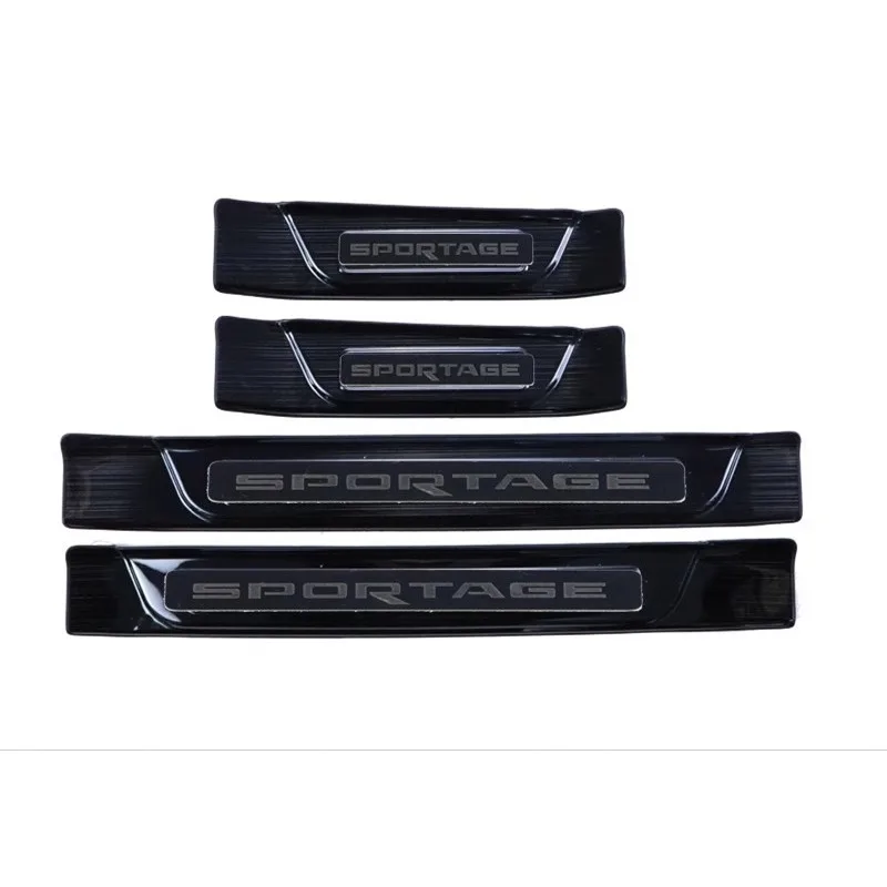 For Kia Sportage R 2019-2024 High-quality Stainless Steel Trunk Tread Plate Trim Scuff Plate/Door Sill Door Sill Car Accessories