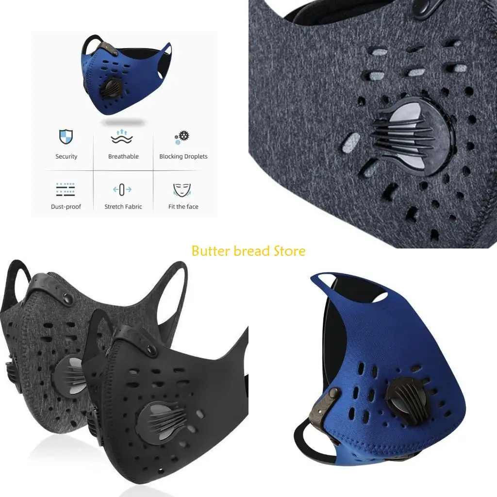 

W89C Sports Face Cover For Cycling Faceprotector With Filter Windproof Dust Mask