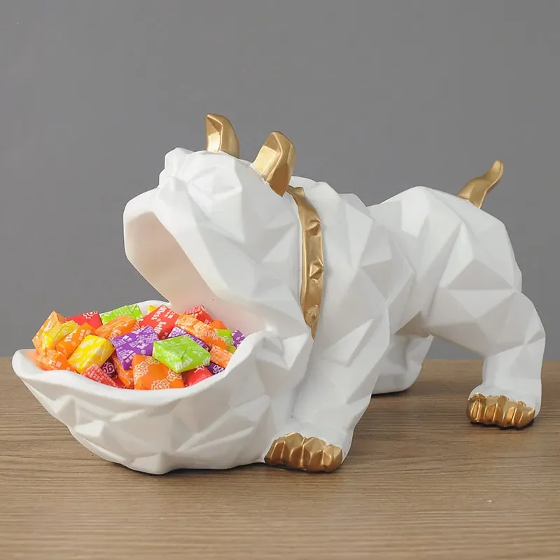 Resin Geometric Shape Storage Abstract Big Mouth Ornaments Model Decoration view 2