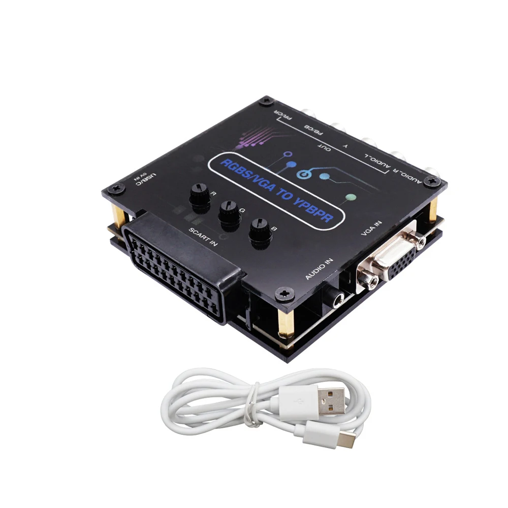 RGBS naar kleurverschil Component Converter RGBS NAAR YPBPR \ SCART NAAR YPBPR \ VGA NAAR YPBPR Transcoder Converter