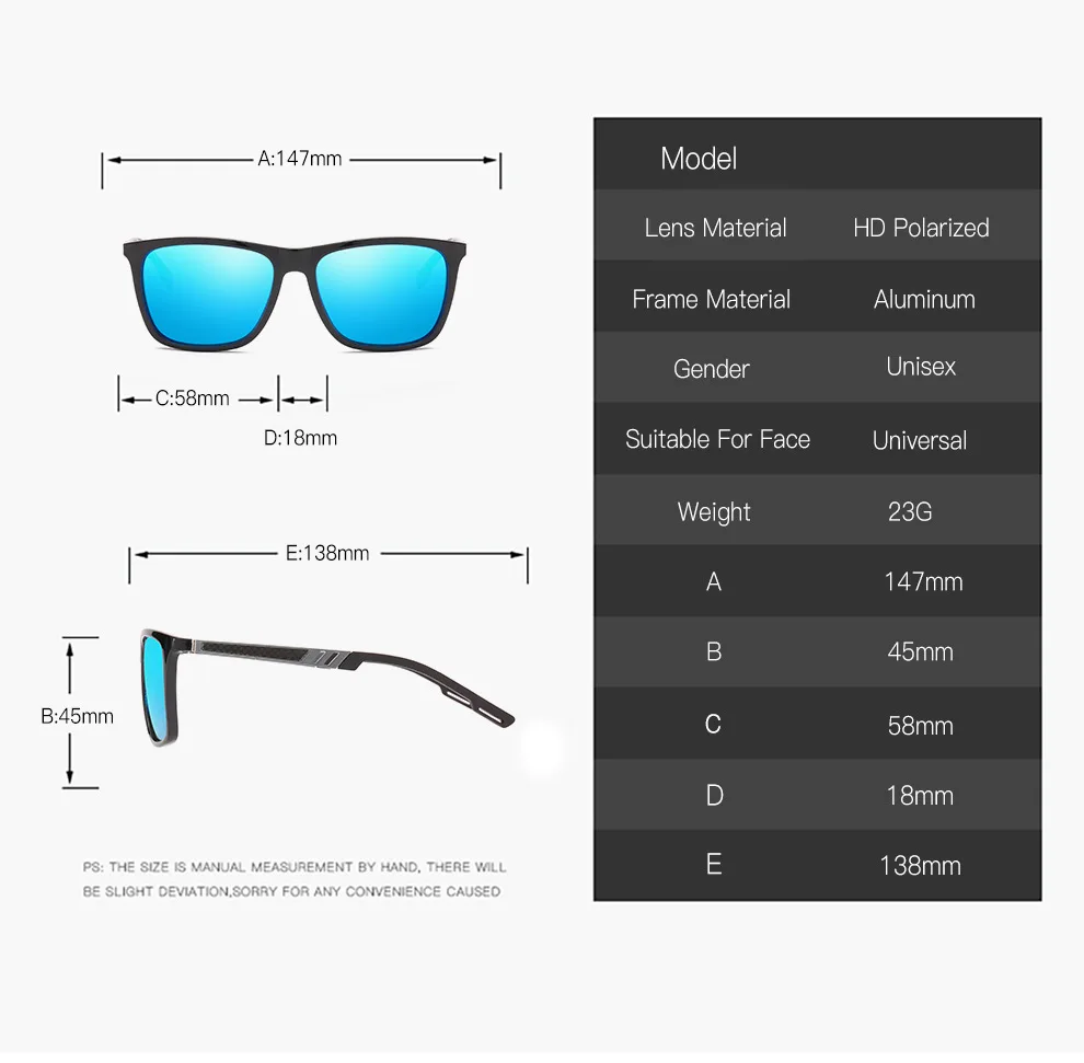 

Active Polarized Sunglasses Men Women Streaming Aluminum Magnesium Alloy Sun Glasses Sports Outdoor Travel Eyewear T226