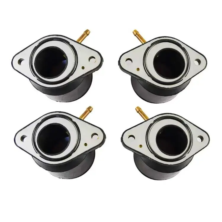 4Pcs Motorcycle Carburetor Interface Intake Outlet Manifold For Yamaha XJR1200 XJR 1200 SP XJR1300 XJR 1300 SP 1994-2005