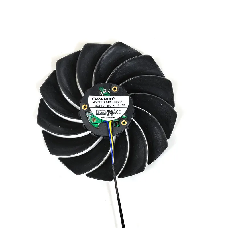 NEW 90MM 75MM PVA080E12R 4PIN RTX3080 RTX3070 RTX3090 GPU Fan For Colorful iGame RTX 3060 3070 3080 Ti 3090 Radiator Fan