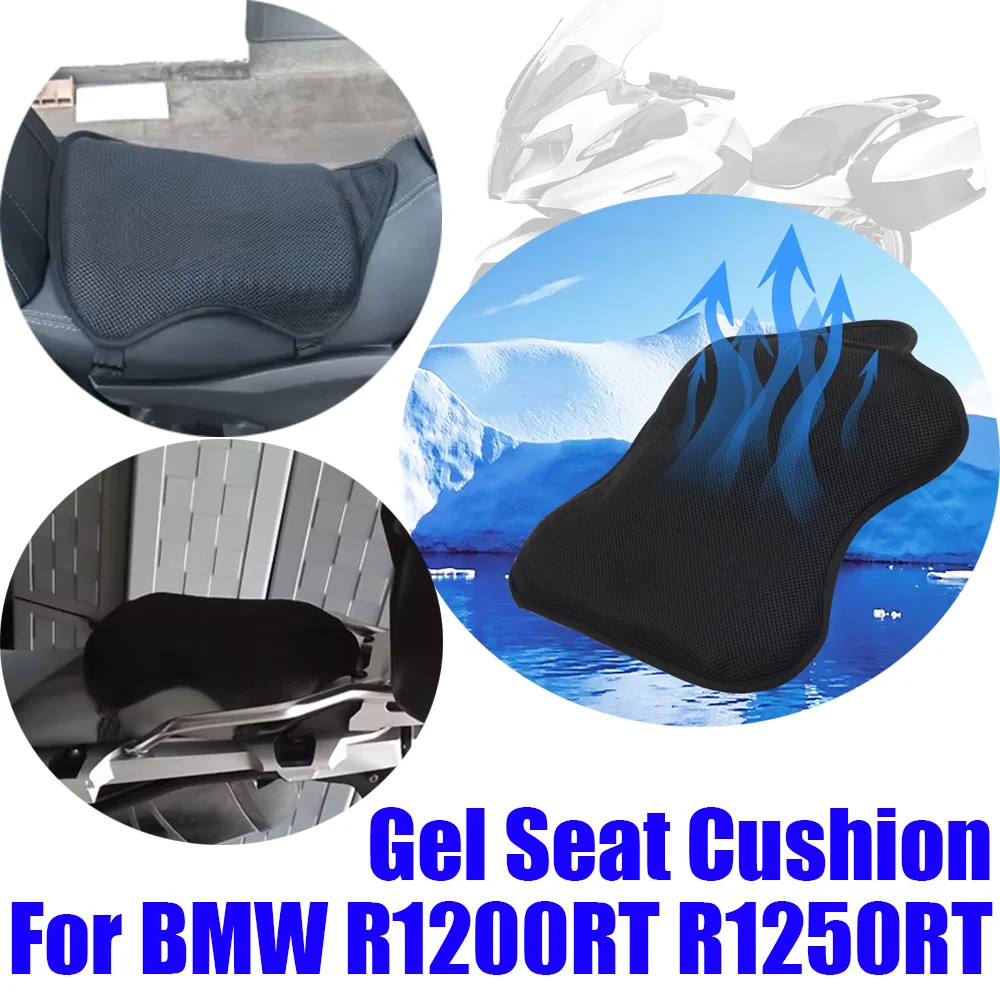 For BMW R1200RT R1250RT R1200 RT R 1200 1250 RT R 1250RT Gel Seat Cushion Cover Shock Absorption Insulation Anti Slip Seat Cover