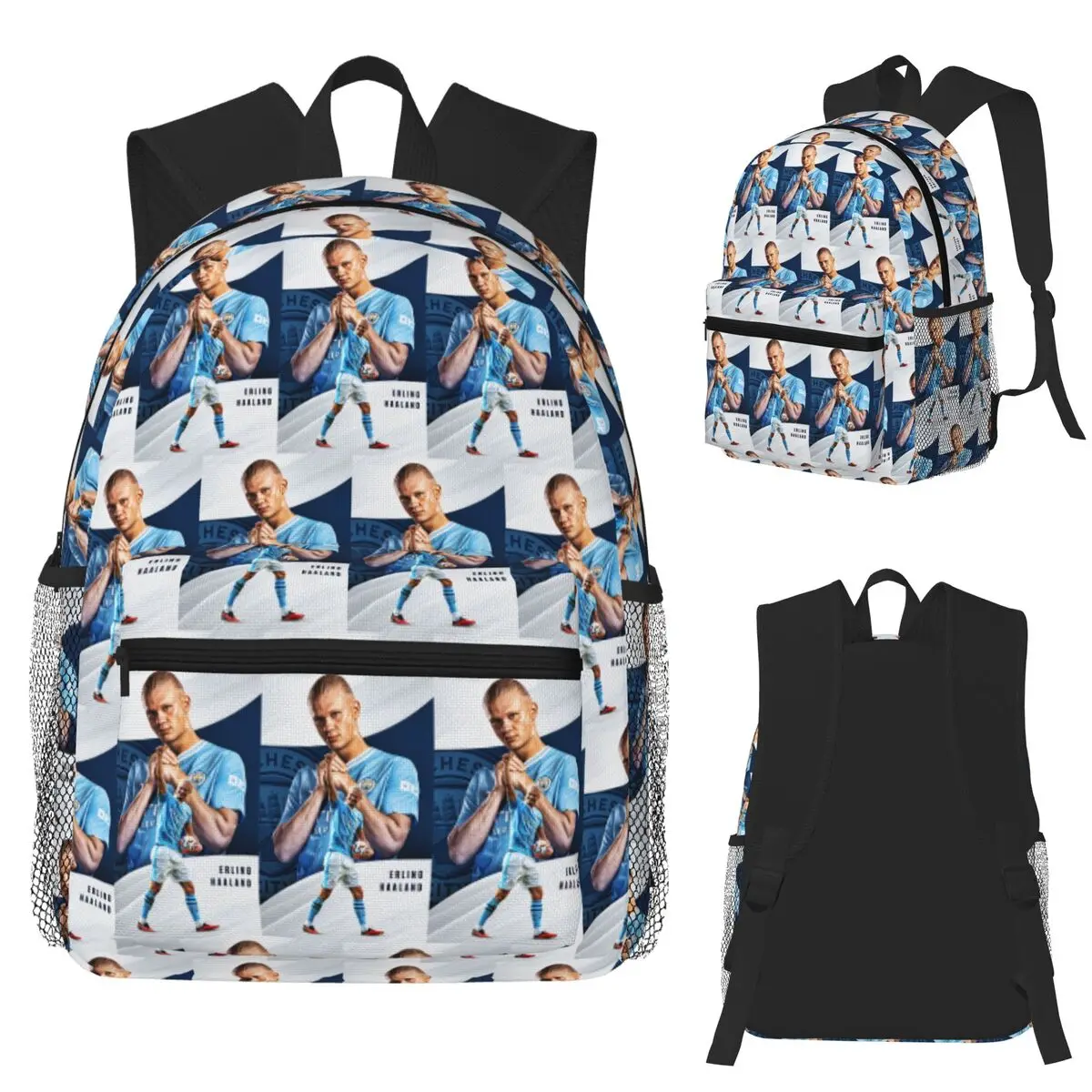 

Erling Haaland Student Backpack School Bag Hiking Travel Daypack for Men Women Fashion Bookbag Shoulder Bags