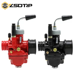 ZSDTRP Motorcycle Carburetor Dellorto PHBG DS Racing 17 19 21MM Carburetor with Elbow Tube DIO JOG BWS100 for Puch Yamaha Zuma