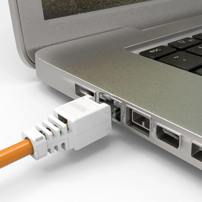 5 قطع RJ45 قابس إيثرنت سلكي سهل إنهاء الشبكة DIY، لا يتطلب مكشكش لأجهزة توجيه ومفاتيح سطح المكتب