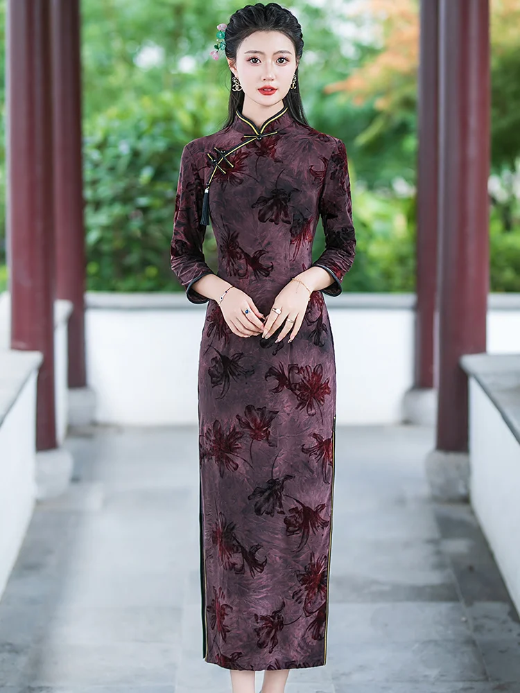 

Новое улучшенное платье Ele Long Sleeve для весны, больших размеров, для мам среднего возраста, подходит для свадьбы