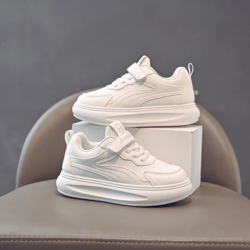 2026 Spring New Kids Sneakers Comfort Anti Slip for Girls Thick Soled Casual Shoes Simple Versatile Boys Board Shoes Кроссовки