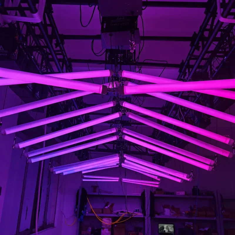 DMX Control RGB Kinetic LED Lifting Pixel Tube Stage Light For Bar Auto Show Decoration