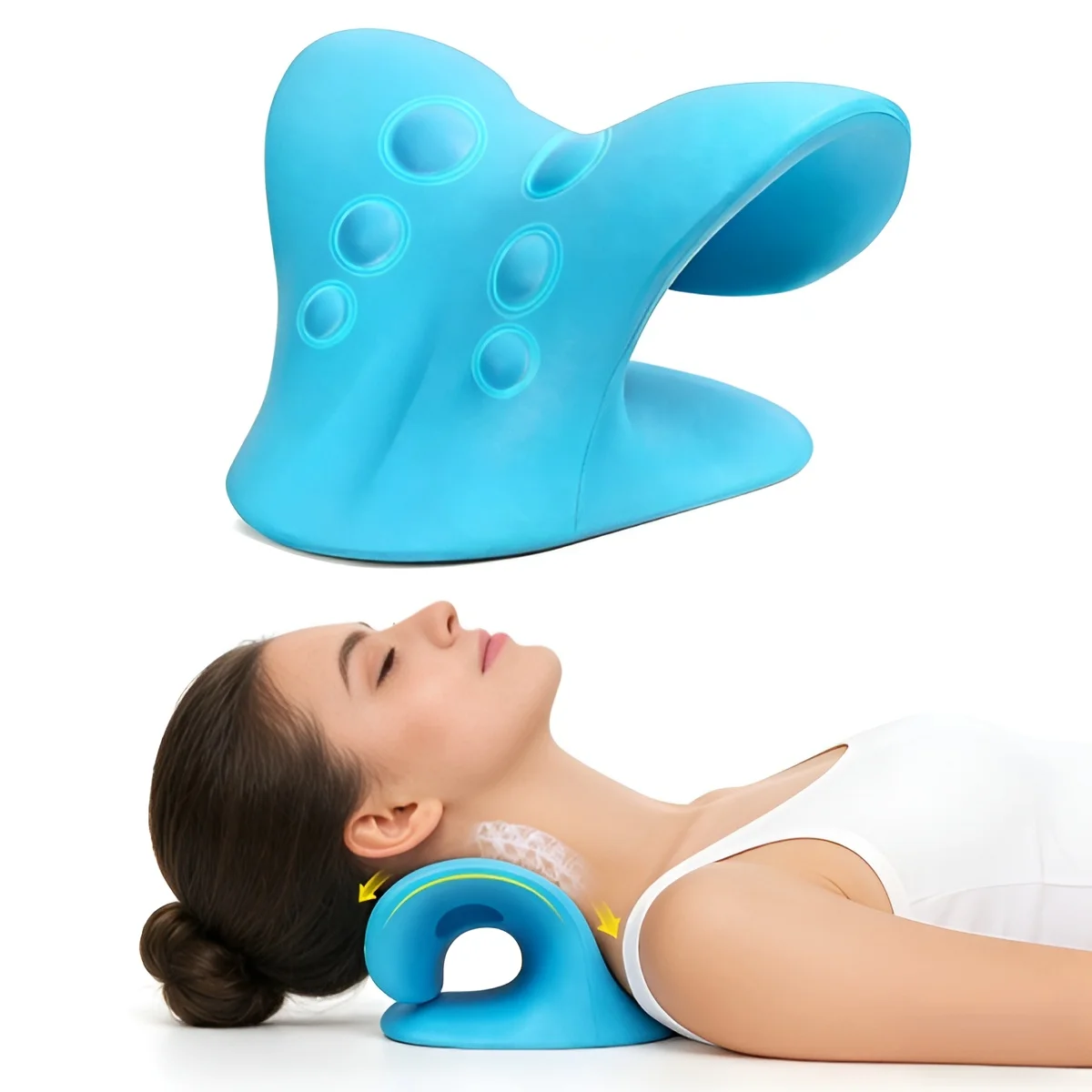 

Подушка-растяжитель для шеи для снятия боли, расслабляющее устройство для шеи и плеч, устройство для вытяжения шейного отдела позвоночника, подушка для расслабления мышц и снятия боли при ТМРБ