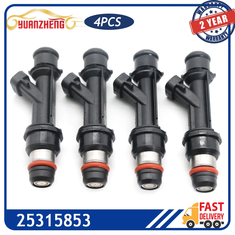 4x Fuel Injectors Nozzle 25315853 96386780 Fit For Suzuki Chevy Aveo 1.6L Opel Pontiac Wave 2004 2005 2006 FJ720 25334150