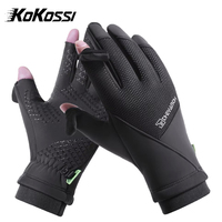 KoKossi 1Pair Winter Cycling Gloves Outdoor Sports Padded Warm Anti-slip Touch screen Lengthened Windproof Running Gloves Unisex