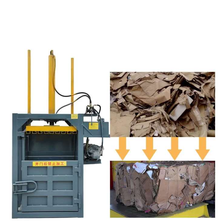 Vertical Semi-automatic Hydraulic Packer /Waste Paper Baler Of Garbage Station /Waste Cloth Waste Compressor and the Controller