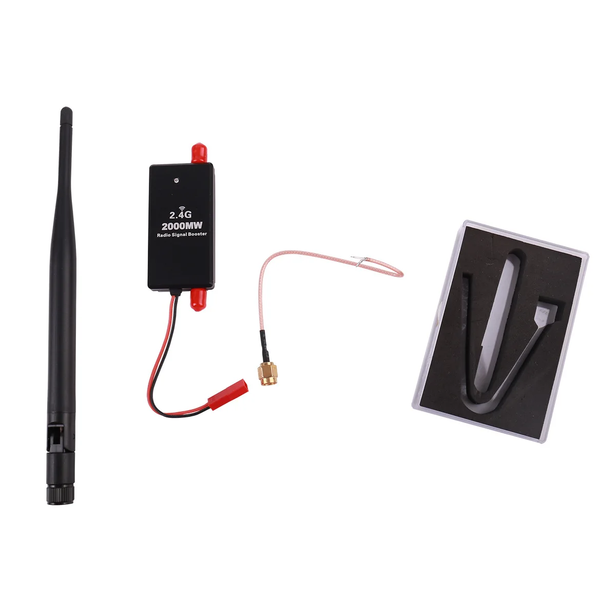 Use 2.4G mini power amplifier remote control to increase the range of the power amplifier, and modify the long-distance remote c