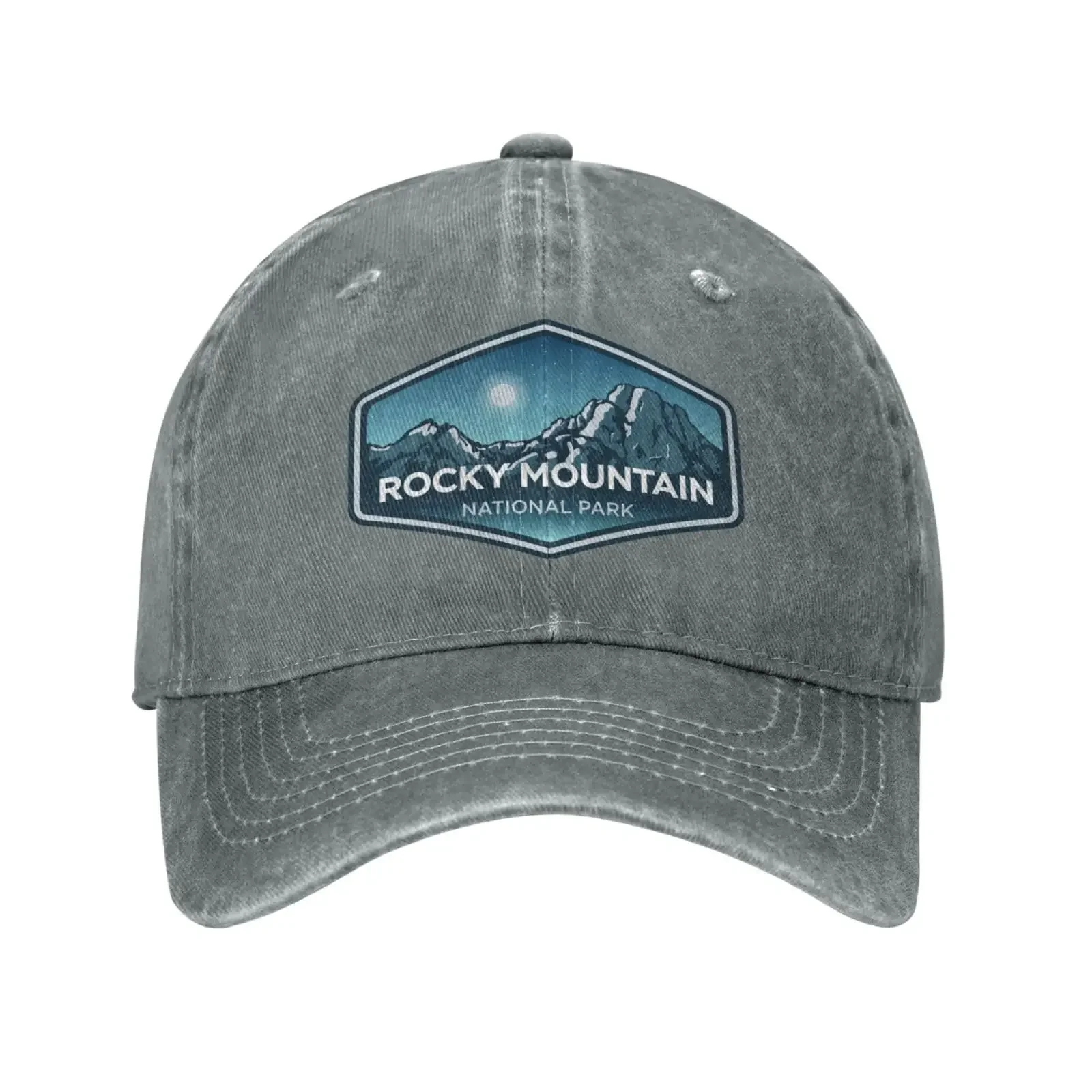 

Womens Baseball Hats Camping Running Cap for Men's Ball Hat Quick Dry Rocky Mountain National Park Gym Hat