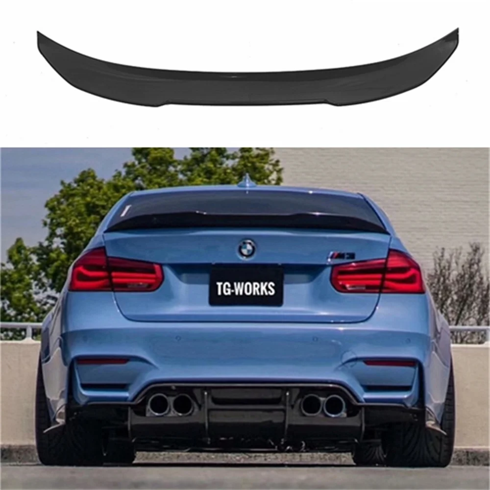 F30 m3 f80 psm estilo spoiler traseiro do tronco para bmw série 3 fibra de carbono traseiro pára-choques lábios asa 2012-2017 320i 318d 316d 328i 335i