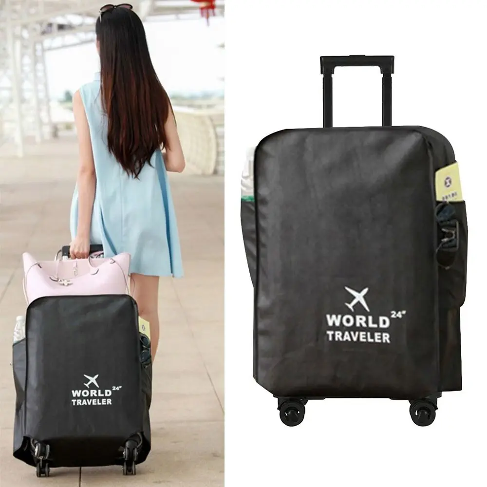 New 20-30 Inch Travel Luggage Cover Dustproof Waterproof Luggage Protector Cover Wear Resistant Suitcase Protector Cover Luggage