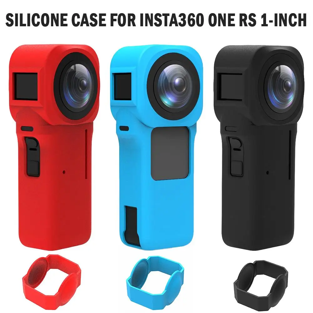 Soft Anti-scratch Panoramic Camera Shell Protective Silicone Lens Protector Case Cover For Insta360 One RS 1-inch