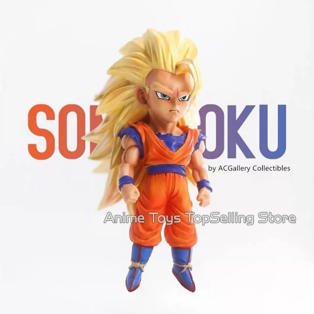 9cm Anime Dragon Ball Z Figure ssj3 Goku Action Figure DBZ PVC Collection Model Toys Gifts