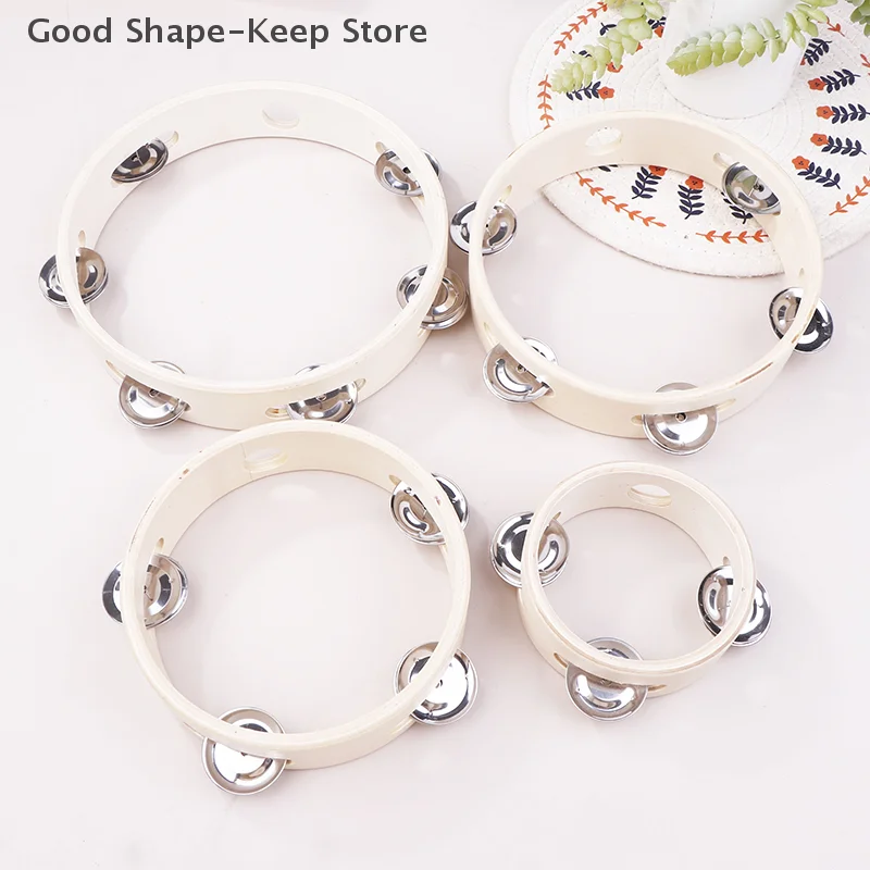 4/6/7/8 Zoll Handtrommeln Lernspielzeug Hand Holz Headless Tamburin Percussion Orff Musikinstrumente für Kinder