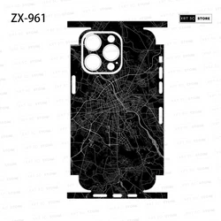 Colorful Decal Skin for iPhone 17 16 15 14 13 12 11 Pro Soft Back Screen Protector 3M Wrap Skin Sticker