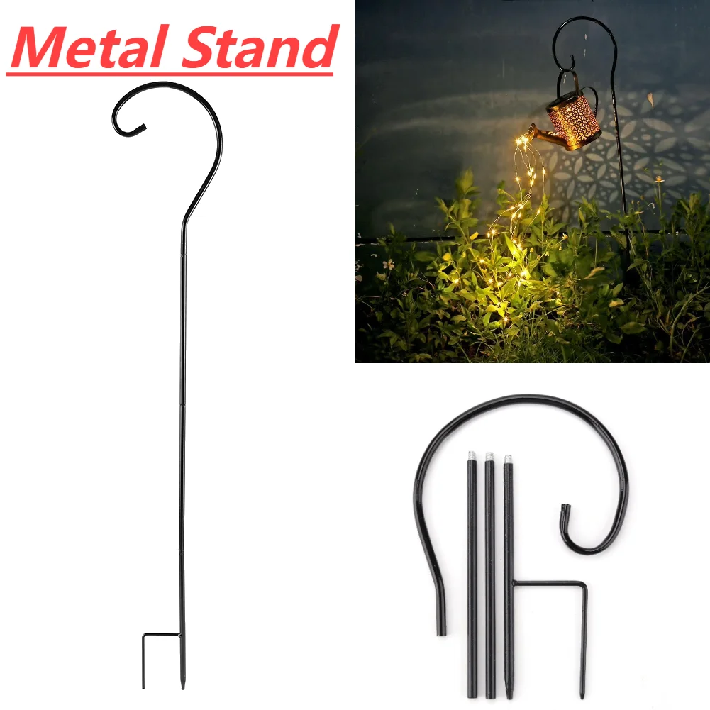 

Practical Watering Can Hanging Lantern Bracket Metal Support for Garden Water Sprinkler Lighting Decor Accessories