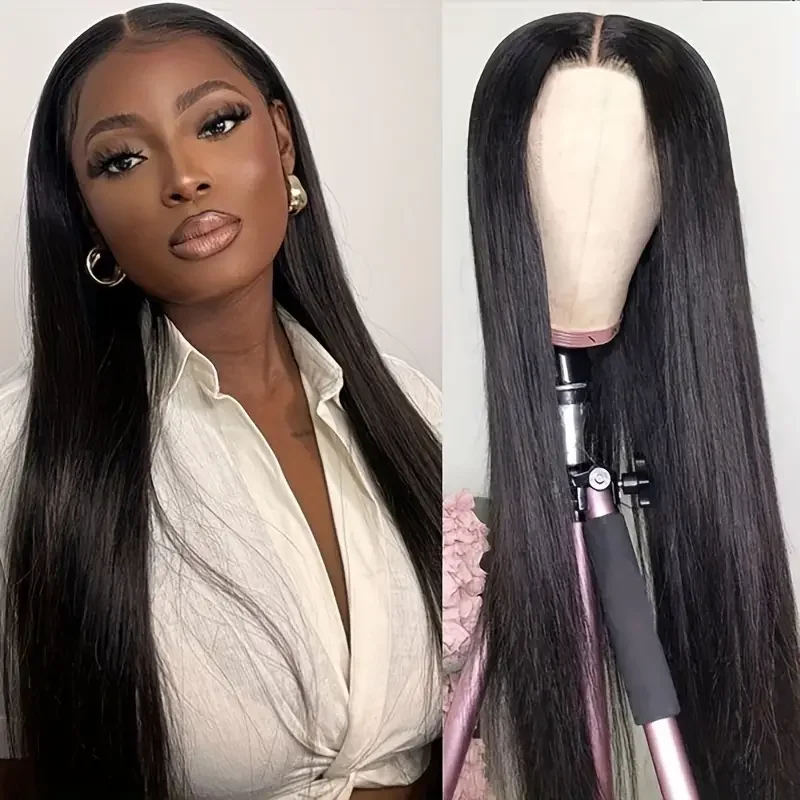 Bone Straight 360 Full Lace Front Wig Pre Plucked 13x4 13x6 Transparent Lace Frontal Wig  Brazilian Remy Human Hair For Women