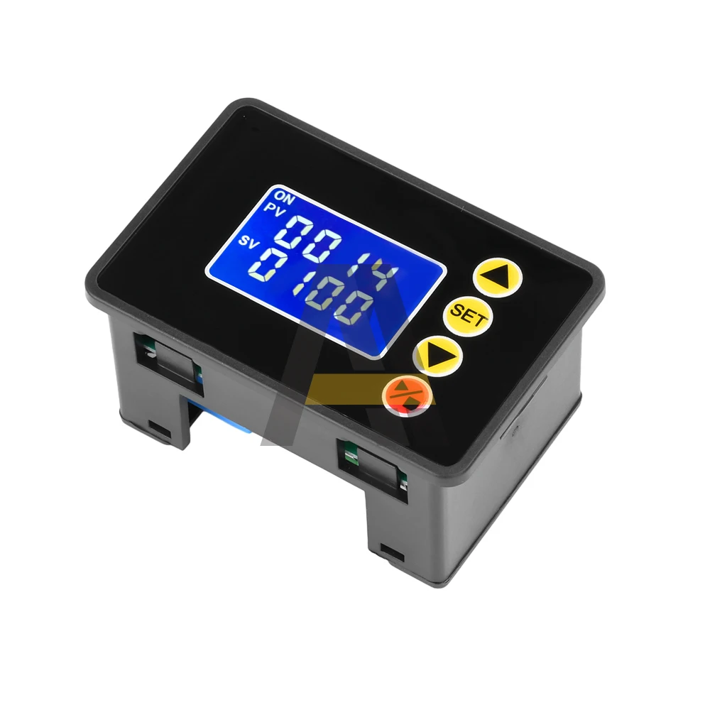 W3050 1.37 inch LCD Display Microcomputer Time Controller DC 12V DC 24V AC 110 220V Dual Digital 0000~9999 seconds Time Delay