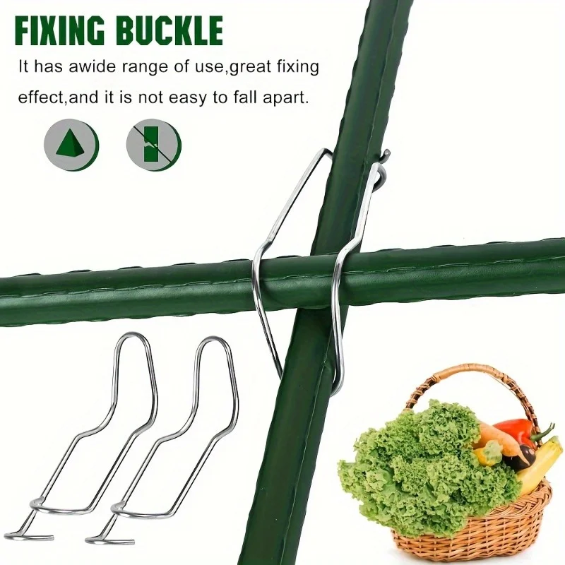 10pcs Ideal for Garden Trellises and Plant Supports, Garden Support Buckles Plant Supports Construction, Plant Supports Buckles