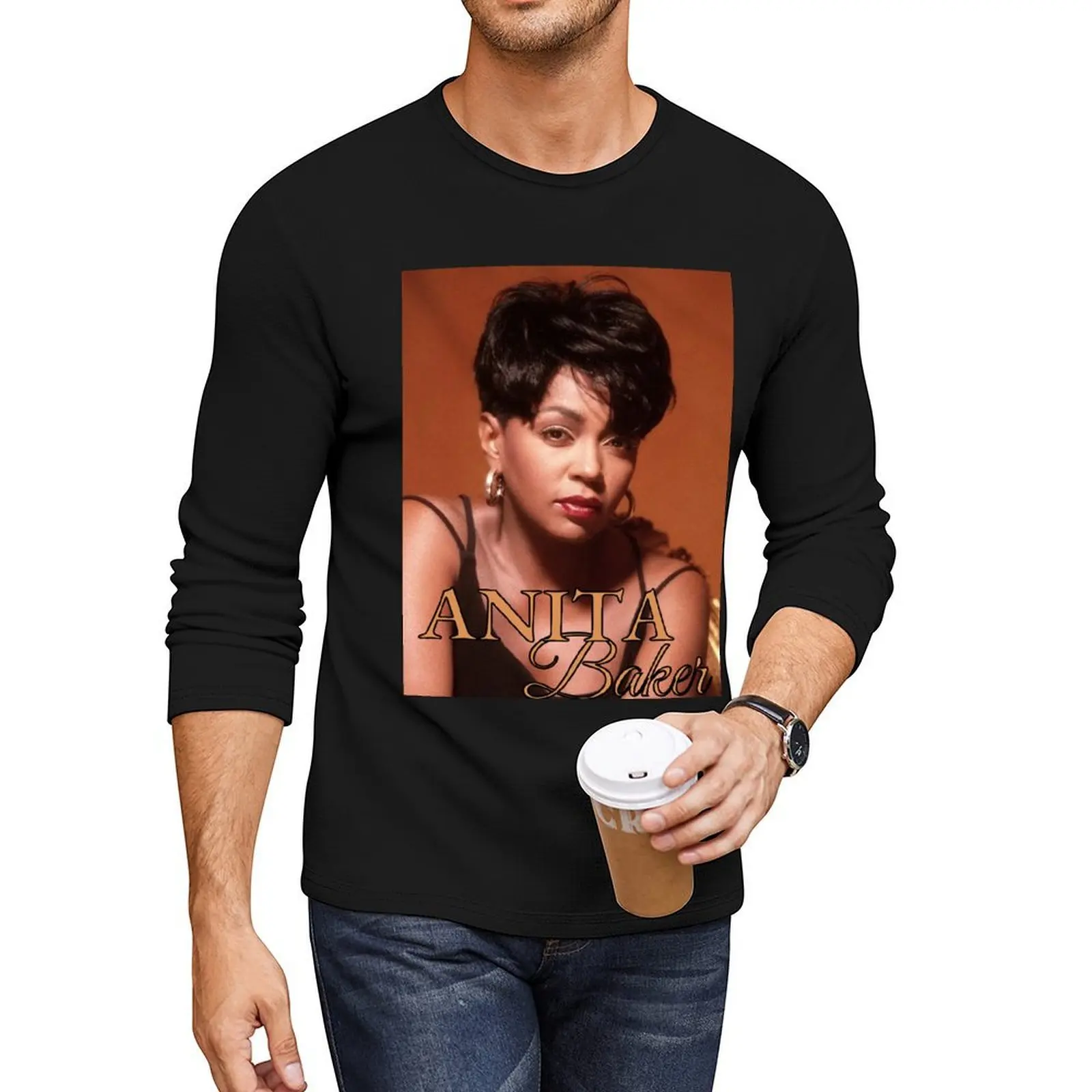 

Anita Baker Long T-Shirt tees tops vintage t shirt t shirt for men