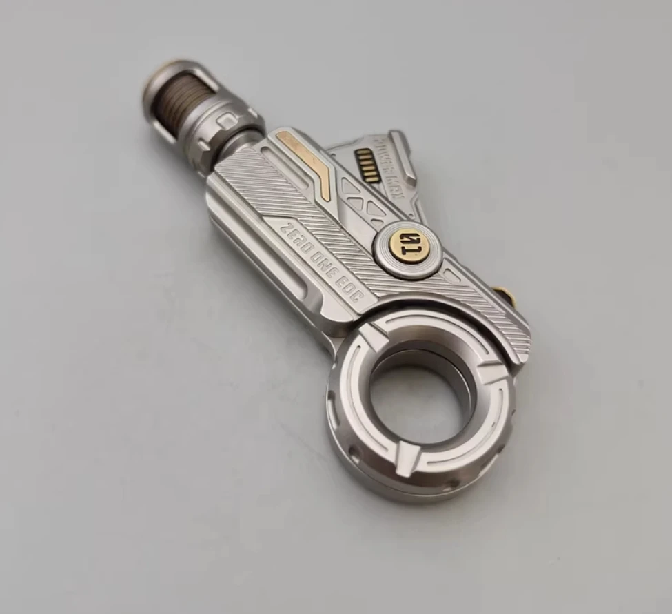 Used EDC 01EDC Time Knight First Generation Silver fidget slider Decompression toys