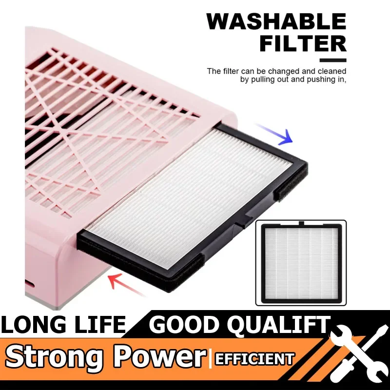 

Nail Dust Collector Manicure Machine Tools Strong Power Nail Vacuum Cleaner With Remove Filter Nail Extractor Fan Nail Tools Set