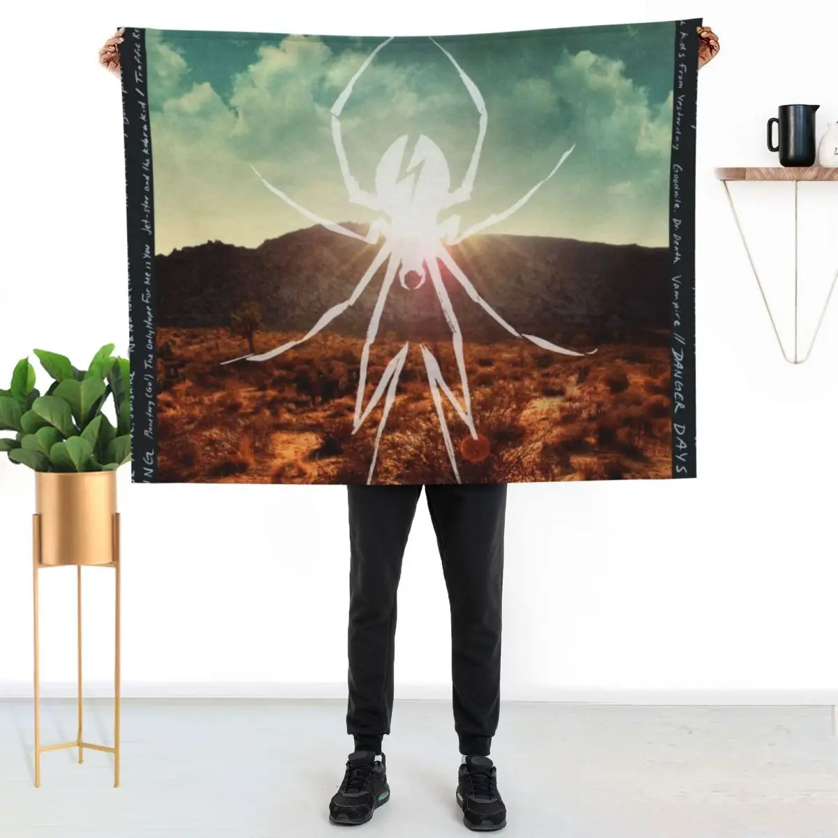 Danger Days Tapestry Throw Blanket Blankets For Sofas Sofa Throw bed plaid funny gift Luxury Throw Softest Blankets