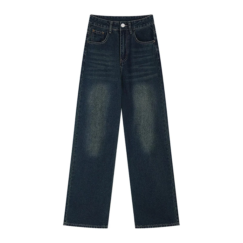Y2K American Retro Jeans Women Wide Leg Micro Flared High Waist Drooping Non Stick Leg Floor Pants Autumn New Style view 5