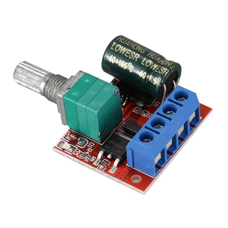 PWM DC Motor Governor 5V-35V Interruptor de velocidade 5A Função de interruptor LED Dimmer