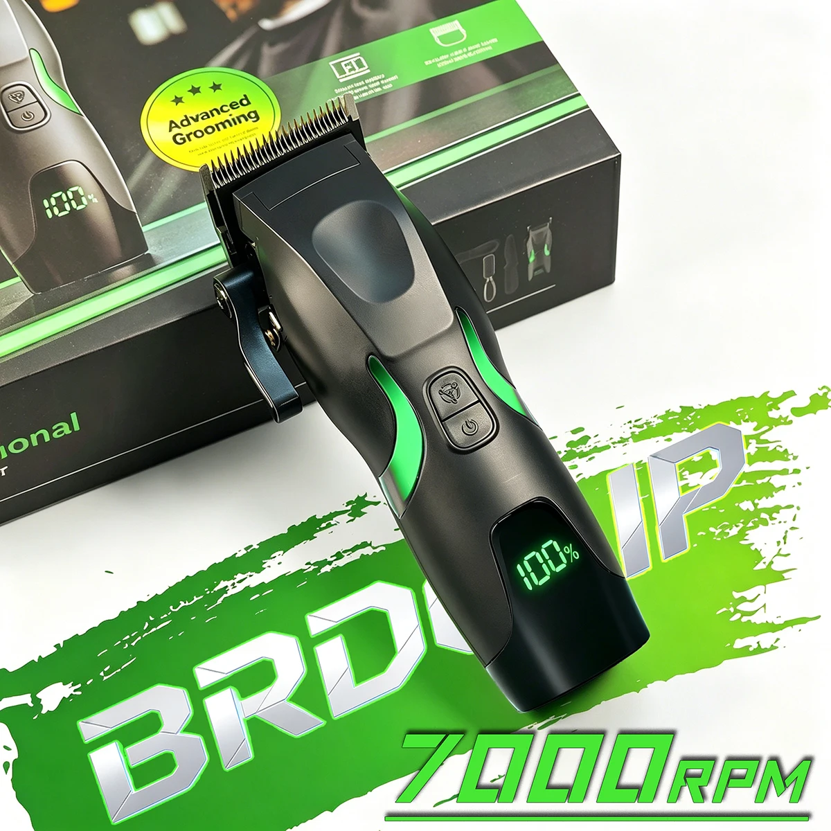 7000RPM High Torque Men's Electric Hair Clipper BL-18 Ceramic Blade Hair Trimmer BRDCLIP Barber Shop Salon Hair Salon Clipper - view 2