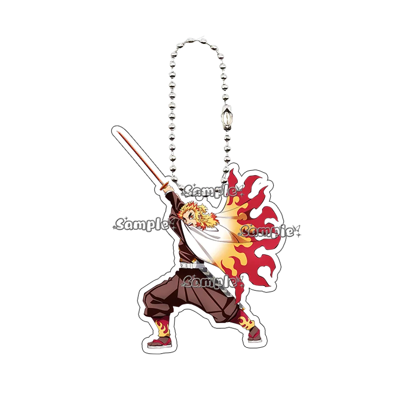 Anime Zenitsu Rengoku Keychain Acrylic Accessory