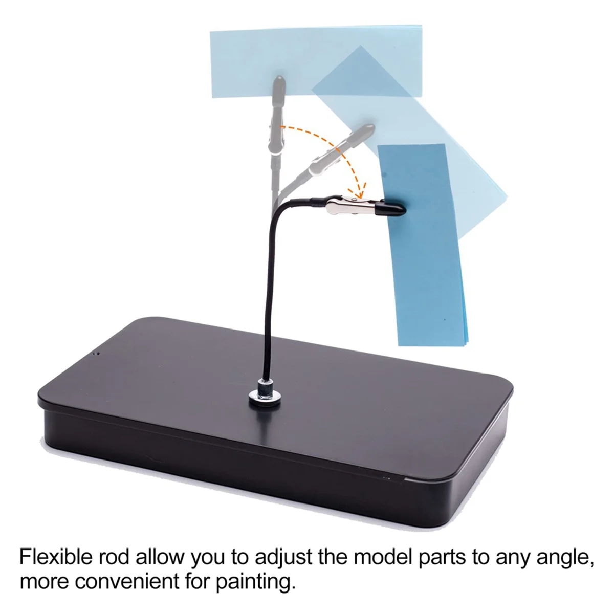 Modelo de pintura Stand Base titular, Bendable Alligator Clip Sticks Set, Airbrush modelagem ferramentas para aerógrafo, 12pcs