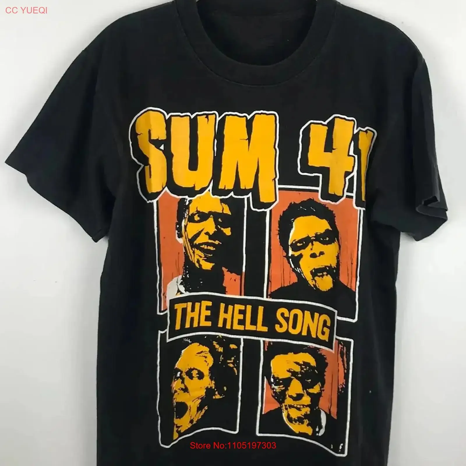 

SUM 41 BAND THE HELL SONG T Shirt Full Size S 5XL vintage Washed Stretched Breathable Casual Soft Slightly homme Stylish