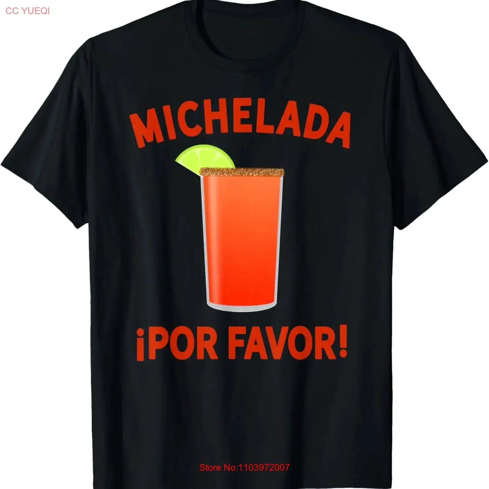 Camiseta La Michelada, Micheladas Por Favor, Estilo Vintage, Lavada, para Uso Diario, Versátil, Unisex, Casual, Suave, Streetwear