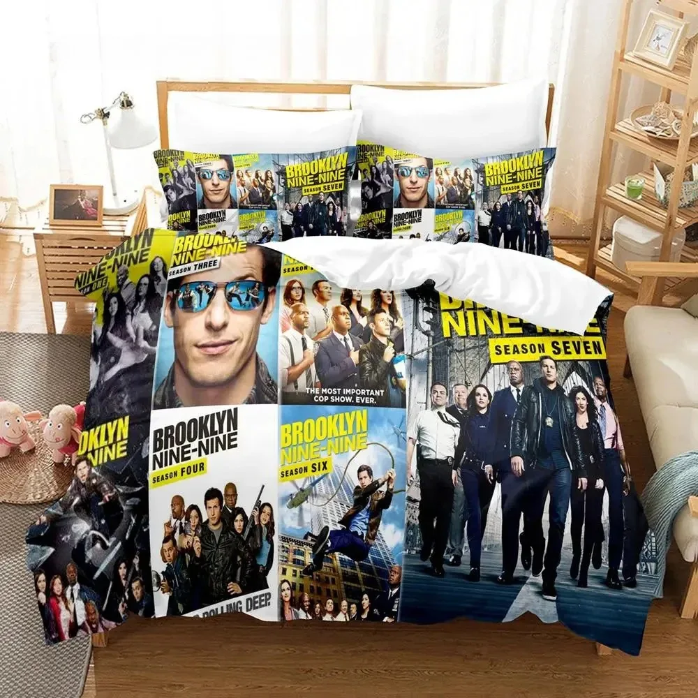 

Комплект постельного белья Brooklyn-Nine-Nine-One Twin Full Queen King Size, комплект постельного белья для взрослых и мальчиков, комплекты пододеяльников для спальни с 3D принтом