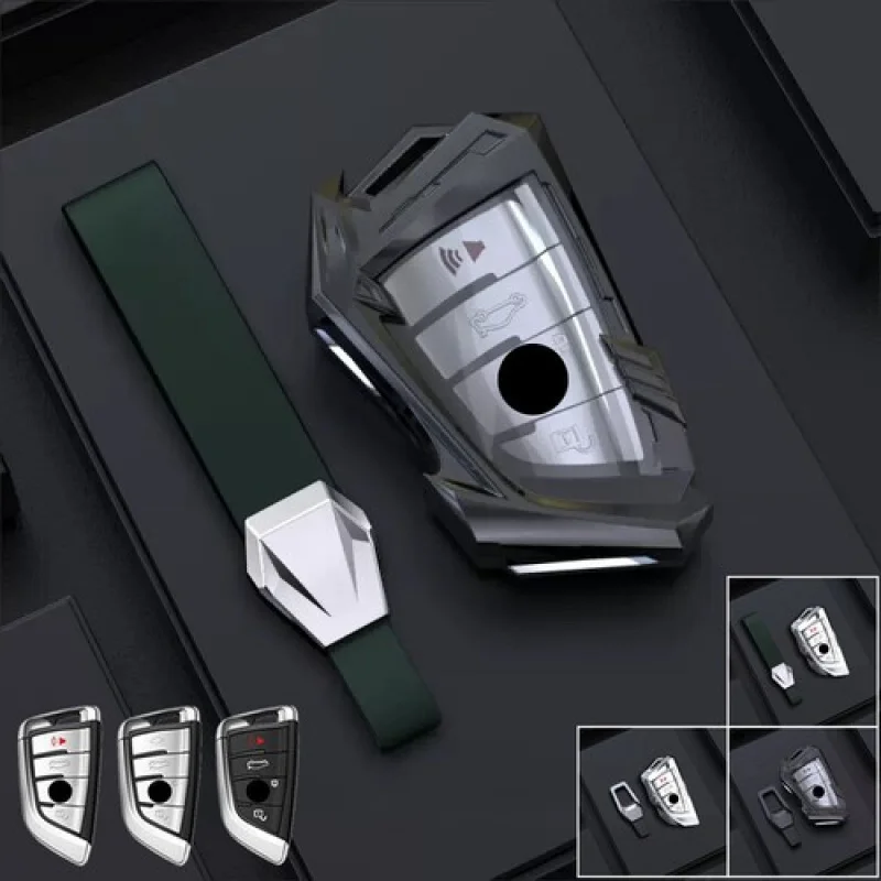 

A+ Zinc Alloy TPU Car Key Case Cover For BMW X1 X2 X3 X4 1 2 3 4 5 6 7 8 Series M5