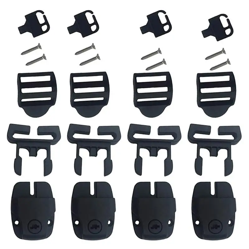 Hot Tub Cover Clips Hot Tub Cover Repair Set Kit Clip Lock With Key Hardware Safety Plastic Buckle Luggage Accessories Cover Lat