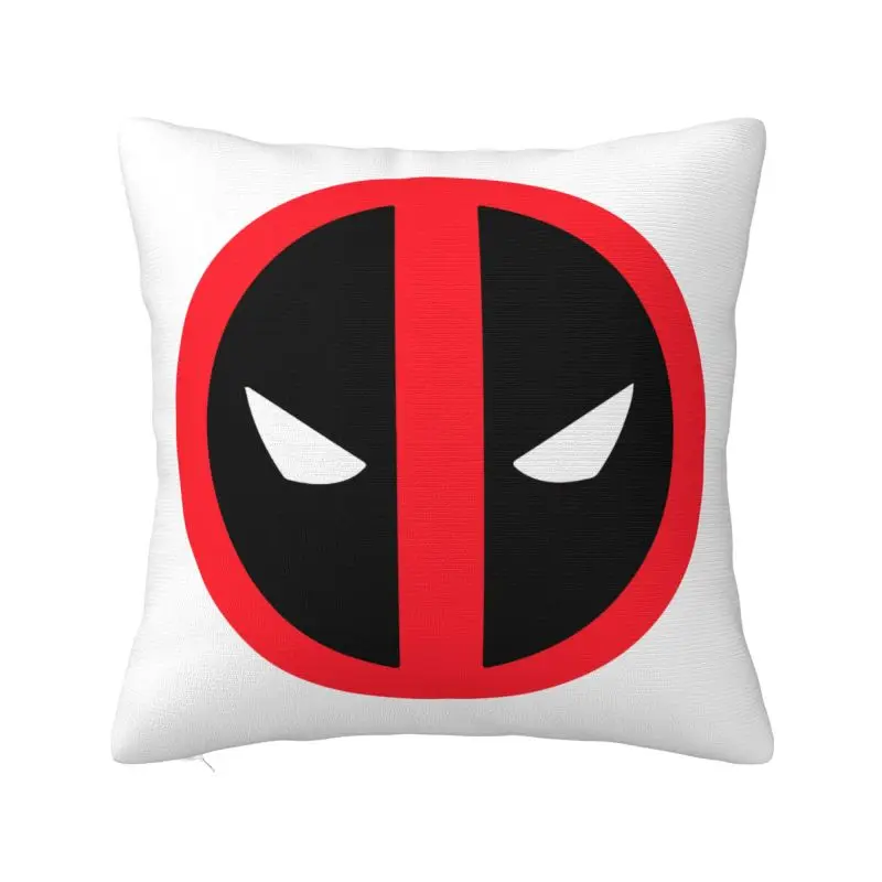 Deadpool Logo Throw Pillow Case 40*40cm Decorative Cushion Cover Soft Polyester Pillowcase Double-sided Printing