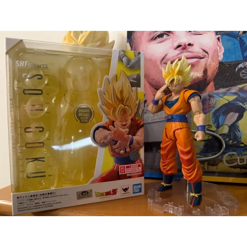 Bandai 3.0 SHF Dragon Ball Super Saiyan Goku The Beginning of the Battle Articulated Figure Anime Collectible Birthday Gift