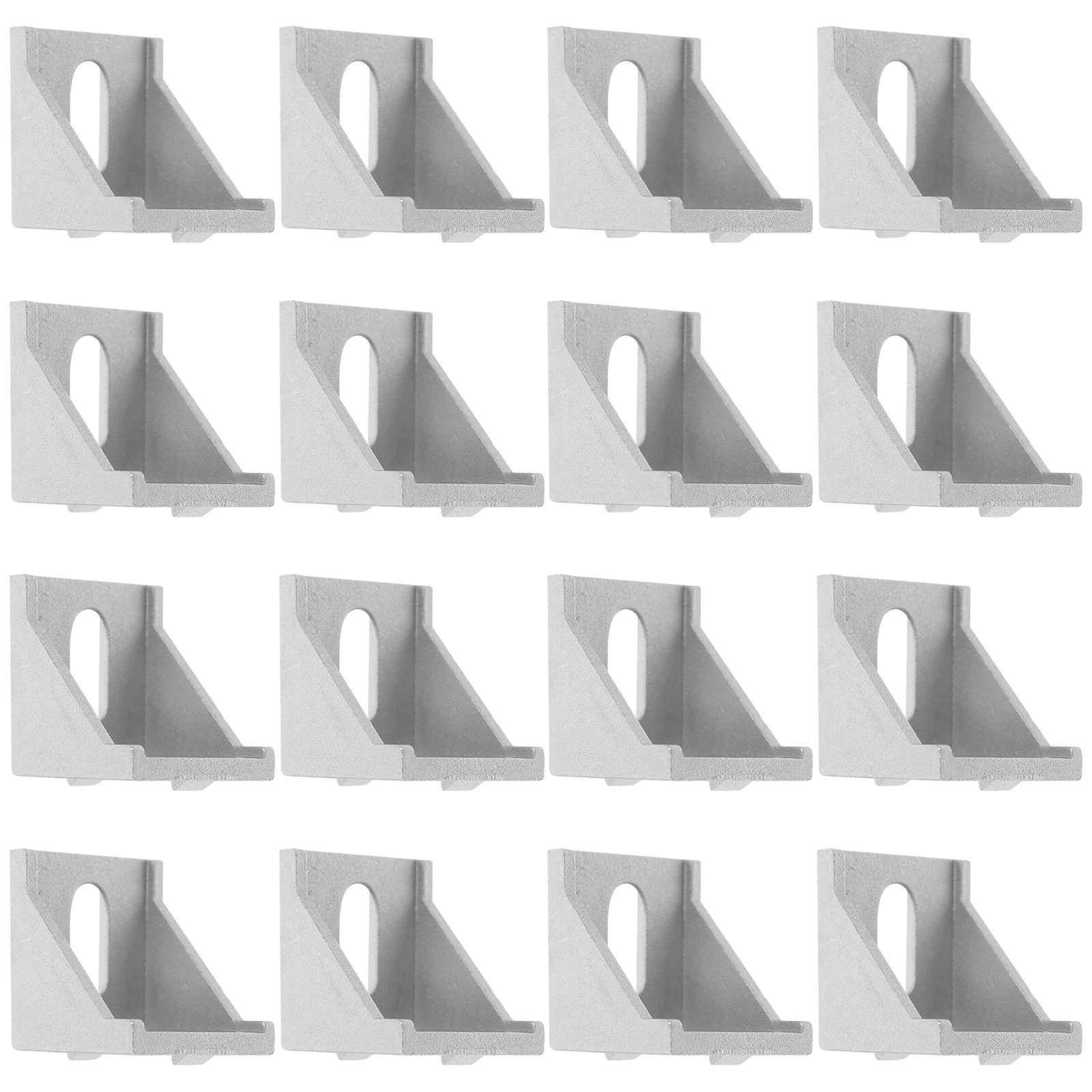 

20 Pcs Aluminum Profile Angle Bracket Connector Brackets Corner Braces Aluminium Connectors Clamp Extrusion Right