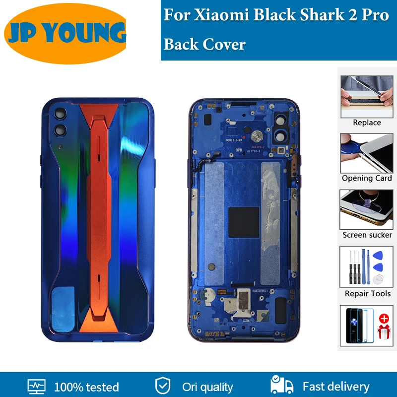 AAA+ quality For Xiaomi Black Shark 2 Pro Back Battery Cover Rear Housing Door Case For Shark2 Pro DLT-A0 DLT-H0 Battery Cover